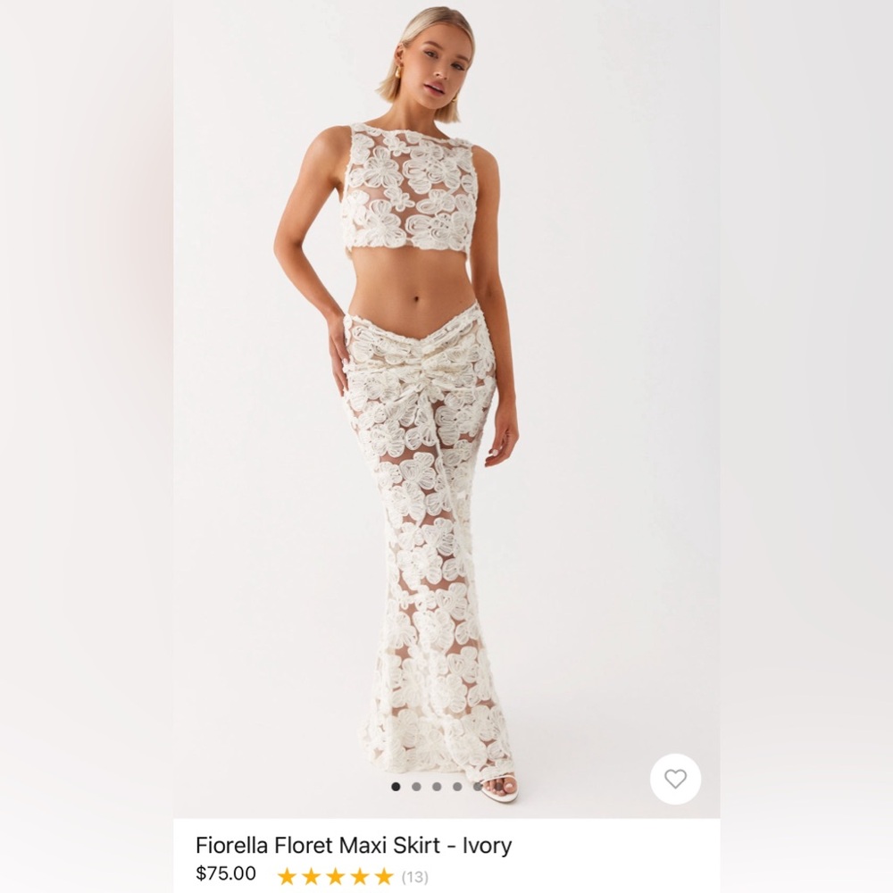 Peppermayo Maxi Skirt - Ivory